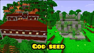 Woodland mansion and Jungle Temple at spawn point God seed 1.20 For PE and Bedrock 🔥