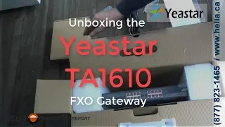 Unboxing the Yeastar TA1610 16 Port FXO Gateway