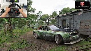 Rebuilding Dodge Challenger SRT Hellcat (1200HP) - Forza Horizon 5 | Logitech g29 gameplay.