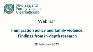 Immigration policy and family violence: Findings from in-depth research