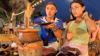 $7 Super Spicy Mala Hot Pot 🇱🇦 Laos Street Food