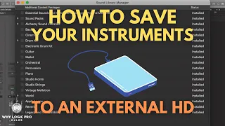 How to Save Your Software Instruments to An External HD