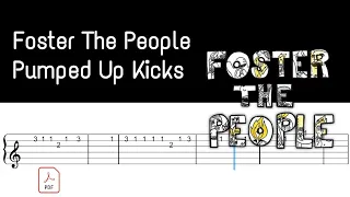 Pumped up kicks - Foster the people || Easy Guitar Tabs