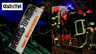 Під Тернополем маршрутка потрапила в ДТП: 10 постраждалих