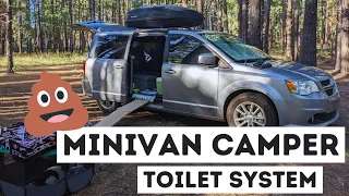 Simple No-Build Minivan Camper TOILET System!