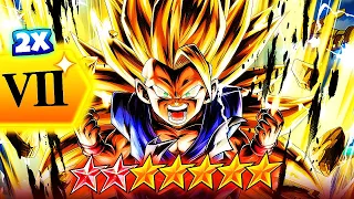 9 STAR 2X ZENKAI BUFFED KID SSJ3 GOKU IS A FEROCIOUS MONSTER! I LOVE THIS UNIT! | DB Legends