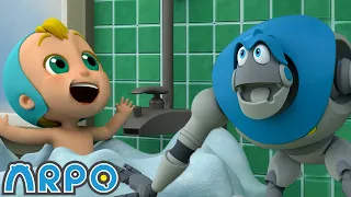 Must Keep The Baby CLEAN!!! | Baby Daniel and ARPO The Robot | Funny Cartoons for Kids