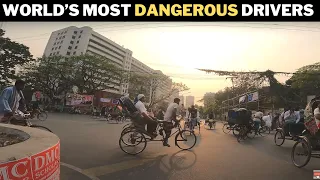 World’s Most Dangerous Drivers in  | Bangladesh - The Nawabpur Road in Dhaka | Bangladesh 2023 | 4k