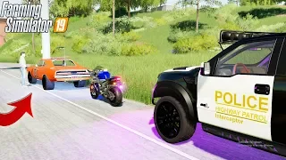 HIGH SPEED CHASE GENERAL LEE (RAVENPORT POLICE) | FARMING SIMULATOR 2019