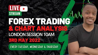 Live Forex Trading Session and Chart Analysis 3rd May 2022 | 10am GMT