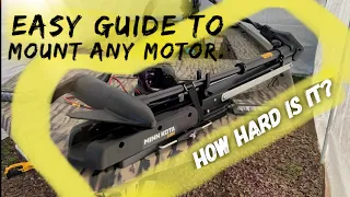 Putting a Minn Kota Edge on my new boat. How To Install A Bow Mount Trolling Motor.