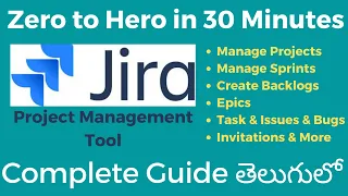 Jira Complete Tutorials for beginners in Telugu | Scrum & Kanban Masters | Sai Gopi