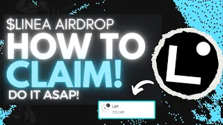 How To Claim Linea LXP for Airdrop! - DO THIS NOW!