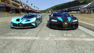 Bugatti Bolide vs Bugatti Chiron Super Sport WRE at Old Spa