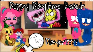 Poppy Playtime  reacts to PLAYER's memes/video & many more || Gacha || Mokyutsei