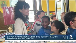 Cincinnati teacher retires after 34 years teaching in the same classroom as her mom