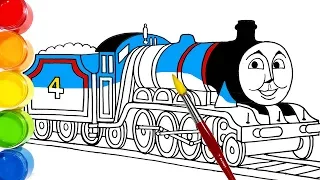 THOMAS & FRIENDS Gordon Train Drawing and Coloring for Kids Toddlers | Learn Colors