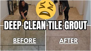 ✨GET THAT GROUT GLEAMING ✨ INTENSE TILE CLEANING | DEEP CLEAN TILE GROUT