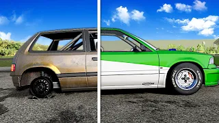 WORST CAR GETS UPGRADED! - BeamNG Drive Multiplayer