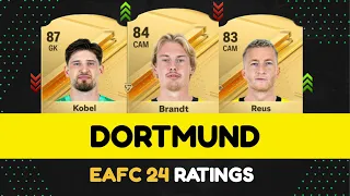 FIFA 24 | BORUSSIA DORTMUND PLAYER RATINGS 🔥🤯 | EA FC 24 | ft. Kobel, Brandt, Reus