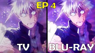 Is Gojo's CONTROVERSIAL SCENE FIXED? Jujutsu Kaisen Season 2 Episode 4 TV vs BLU-RAY