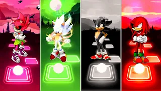 Amy Rose Exe 🆚 Hyper Sonic 🆚 Dark Sonic 🆚 Knuckles Exe Sonic | Sonic Team Tiles Hop