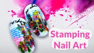 Stamping Nail Art | Step by step | An easy way to make a stamping design