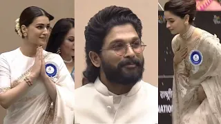 Kriti Sanon, Alia Bhatt & Allu Arjun Taking National Film Awards | President Of India | Filmy Hook