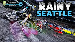 Monster Energy Supercross 6 - Rainy Seattle Gameplay