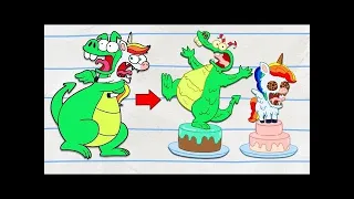 Dragon & Unicorn Transform Into Food!? | (NEW) Boy & Dragon | Cartoons For Kids | Wildbrain Fizz