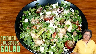 Spinach Couscous Salad - Vegetarian Recipe