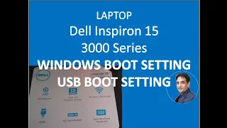 Windows Boot Setting for Dell Inspiron 15 3000 Series Laptop