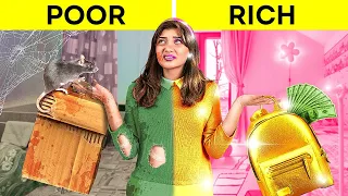 RICH STUDENT VS BROKE STUDENT || Amazing School Hacks And DIY Supply Ideas by Bla Bla Jam!