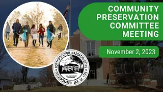 Community Preservation Committee Meeting / November 2, 2023