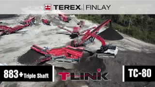 Terex Finlay 883+ (Triple Shaft) screener and TC-80 conveyor.