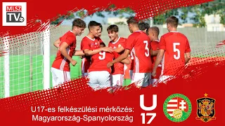 U17-es felkészülési mérkőzés: Magyarország-Spanyolország (2022.10.16., stream)