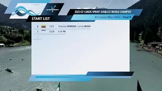 Men K2 Junior 500m Final A / 2023 ICF Canoe-Kayak Sprint Junior & U23 World Championships Auronzo