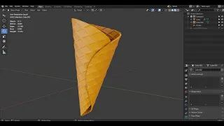 Making an Ice Cream Cone with Blender3D