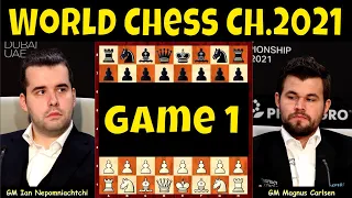 Mukhang Winning na! | Ian Nepomniachtchi vs Magnus Carlsen World Chess Ch 2021 Game 1