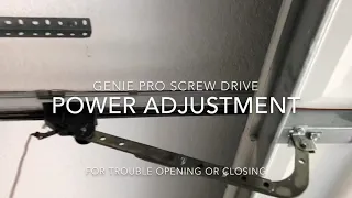 Genie garage door opening or closing problem fix