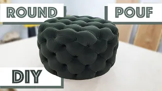 Round pouf | LAYOUT capitoné | DIY furniture