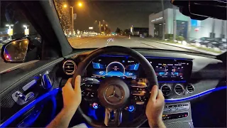 2021 Mercedes-AMG E63 S 4Matic+ Sedan POV Night Drive (3D Audio)(ASMR)