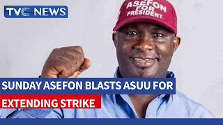 (WATCH) NANS President, Sunday Asefon Blasts  ASUU Leadership For Extending Strike