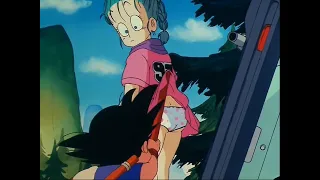 Goku le levanta la falda a Bulma y le ve las bragas ( Escena eliminada )( ULTRA HD )