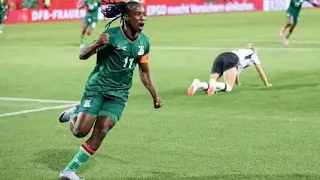 BARBRA BANDA WINING GOAL AGAINST GERMANY WOMEN'S NATIONAL TEAM 2 : 3 ZAMBIA