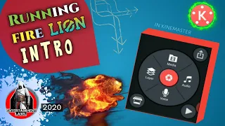 Create a running fire lion intro like #sidhumoosewala in kinemaster How to make intro for yt channel