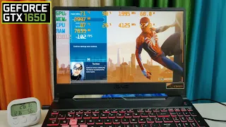 Spider Man Remastered Gaming Review on Asus Tuf A15 - Ryzen 5 4600H - GTX 1650 - 16gb Ram 😏😏😏