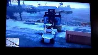 GTA 5 shipping container forklift location.!!!