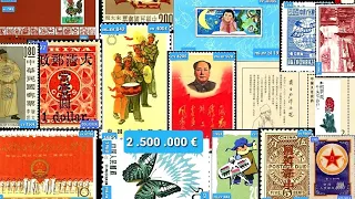 most expensive stamps 50 most valuable stamps from China 2021 value and catalog number