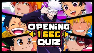 ⭐GUESS OPENING IN 1 SECOND⭐ 100 LEGENDARY OPENINGS | ANIME OPENING QUIZ 🔊💙